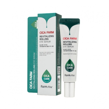 FARM STAY Антивозрастной премиум-крем для глаз роликовый CICA FARM REVITALIZING Rolling Eye Cream 25g