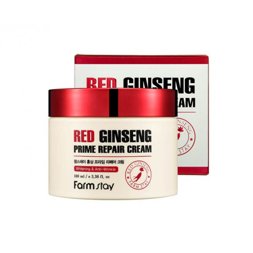 FARM STAY Восстанавливающий крем с экстрактом красного женьшеня RED GINSENG 100ml