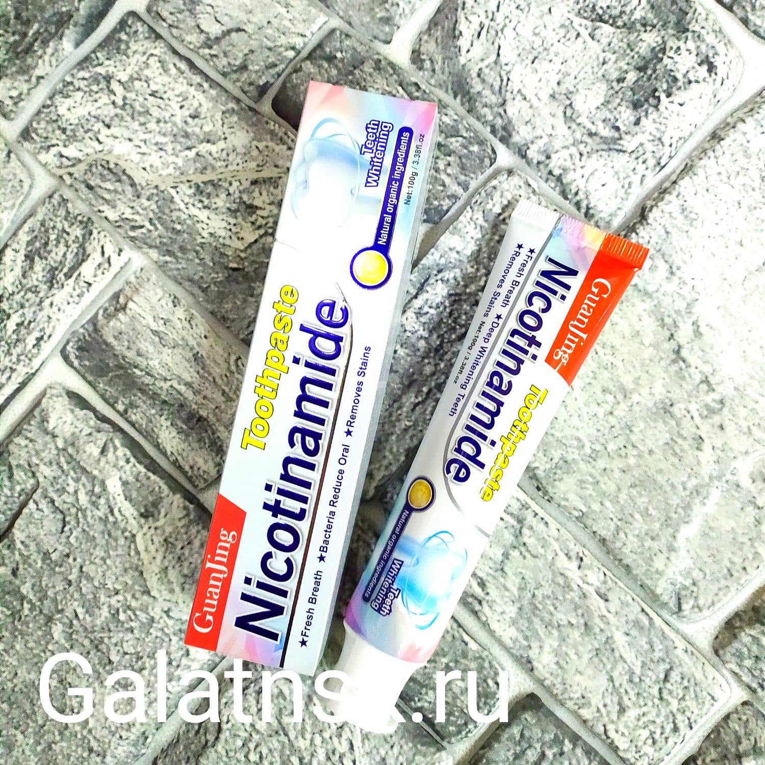 GUANJING Зубная паста отбеливающая NICOTINAMIDE 100g GJ6026