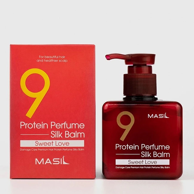 MASIL Несмываемый бальзам с термозащитой 9 PROTEIN PERFME SILK BALM SWEET LOVE 180ml