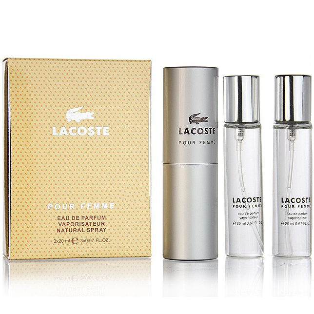 НАБОРЫ 3 ПО 20ML LACOSTE POUR FEMME 