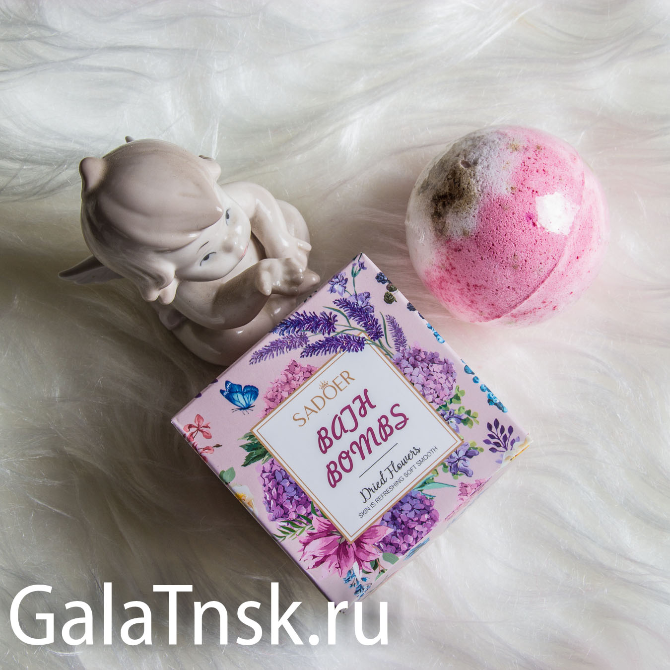 SADOER Бурлящий шар для ванны ROSE 100g SD93740