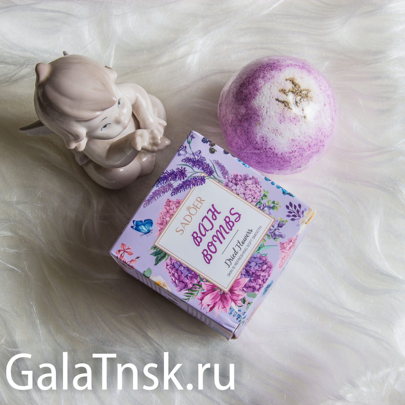 SADOER Бурлящий шар для ванны LAVENDER 100g SD93771