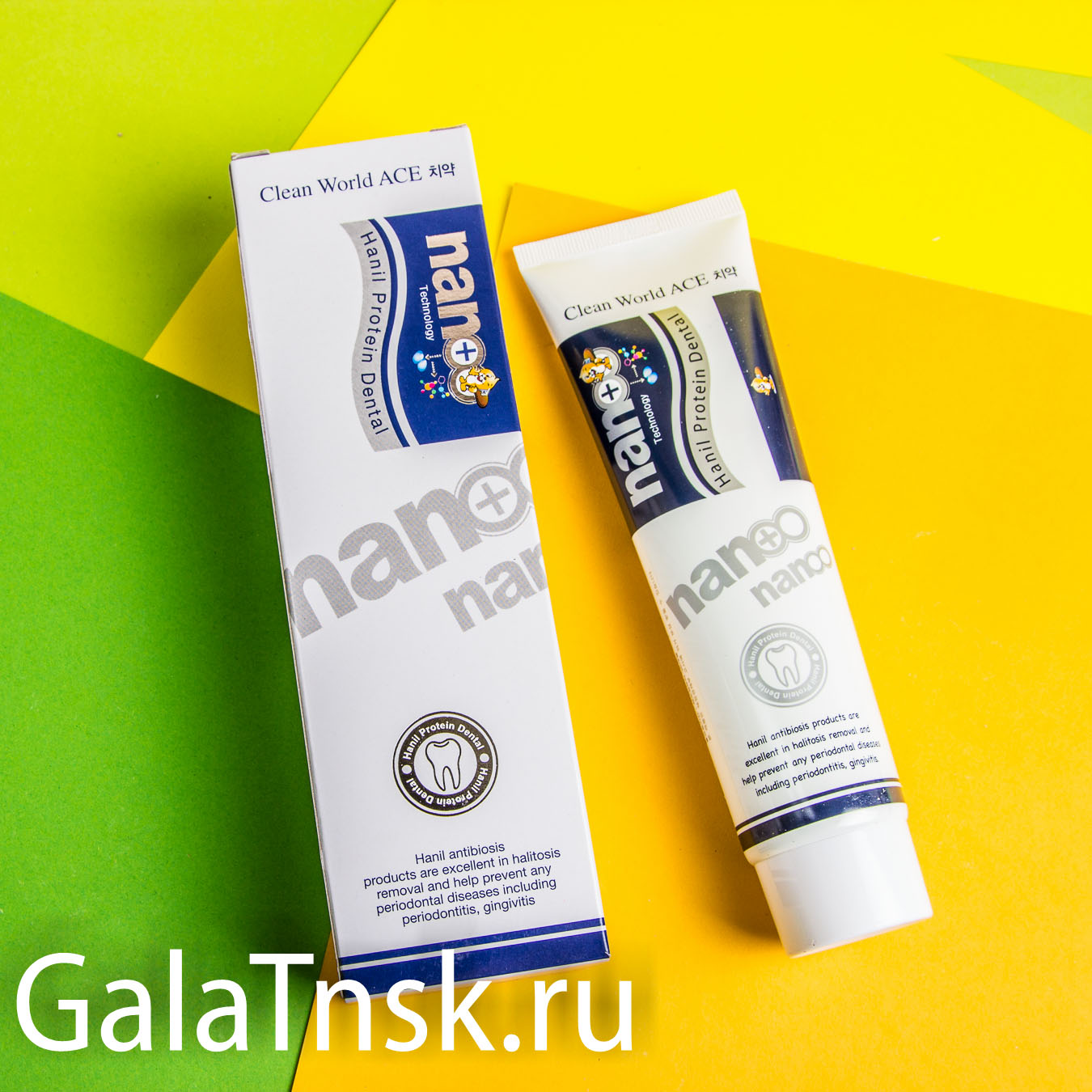 NANO Зубная паста с серебром и протеином HANIL PROTEIN DENTAL 180г 