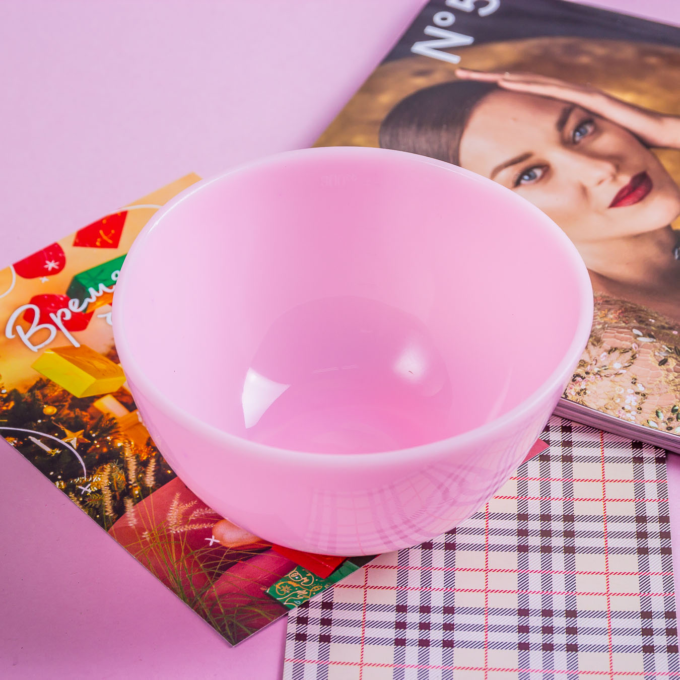 ANSKIN Tools Косметическая чаша для размешивания маски Rubber Bowl Small (Pink) 300сс