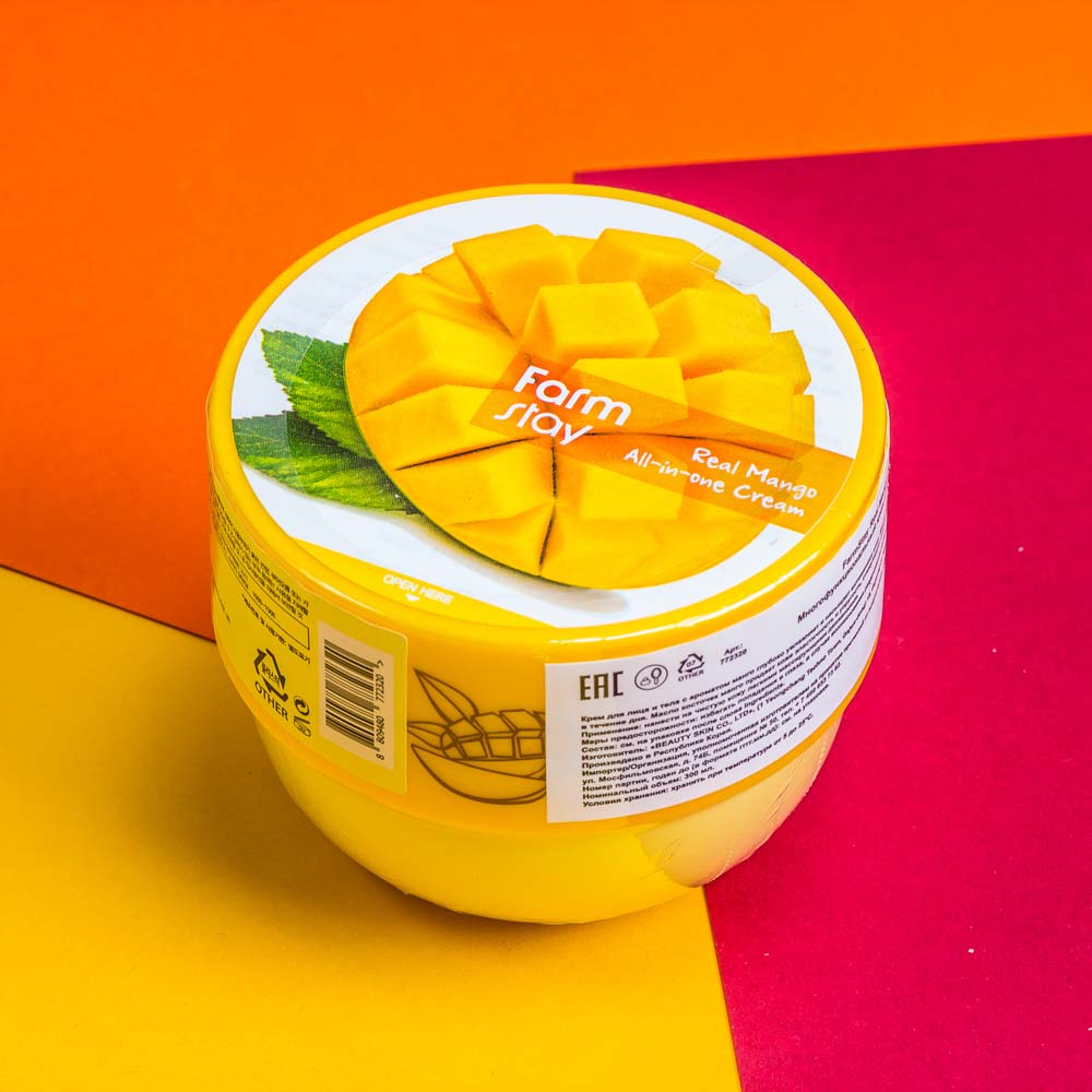 FARM STAY Многофункциональный крем с экстрактом манго FarmStay Real Mango All-in-one Cream, 300ml
