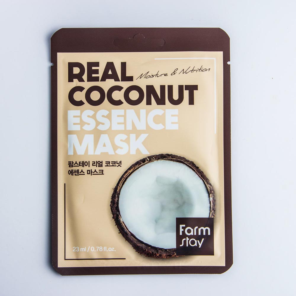 FARM STAY Тканевая маска для лица с экстрактом кокоса REAL COCONUT ESSENCE MASK 23ml