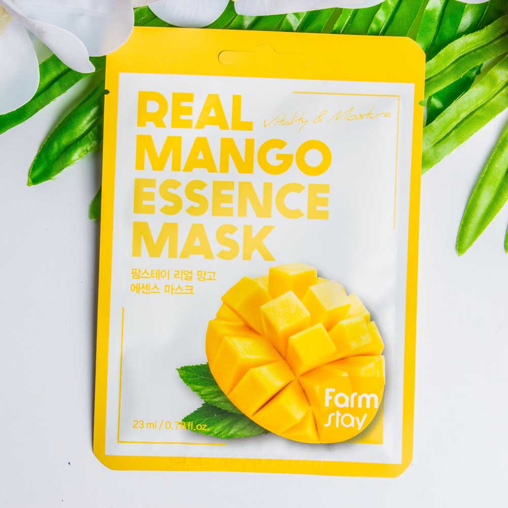 FARM STAY Тканевая маска для лица с экстрактом манго REAL MANGO ESSENCE MASK, 23ml