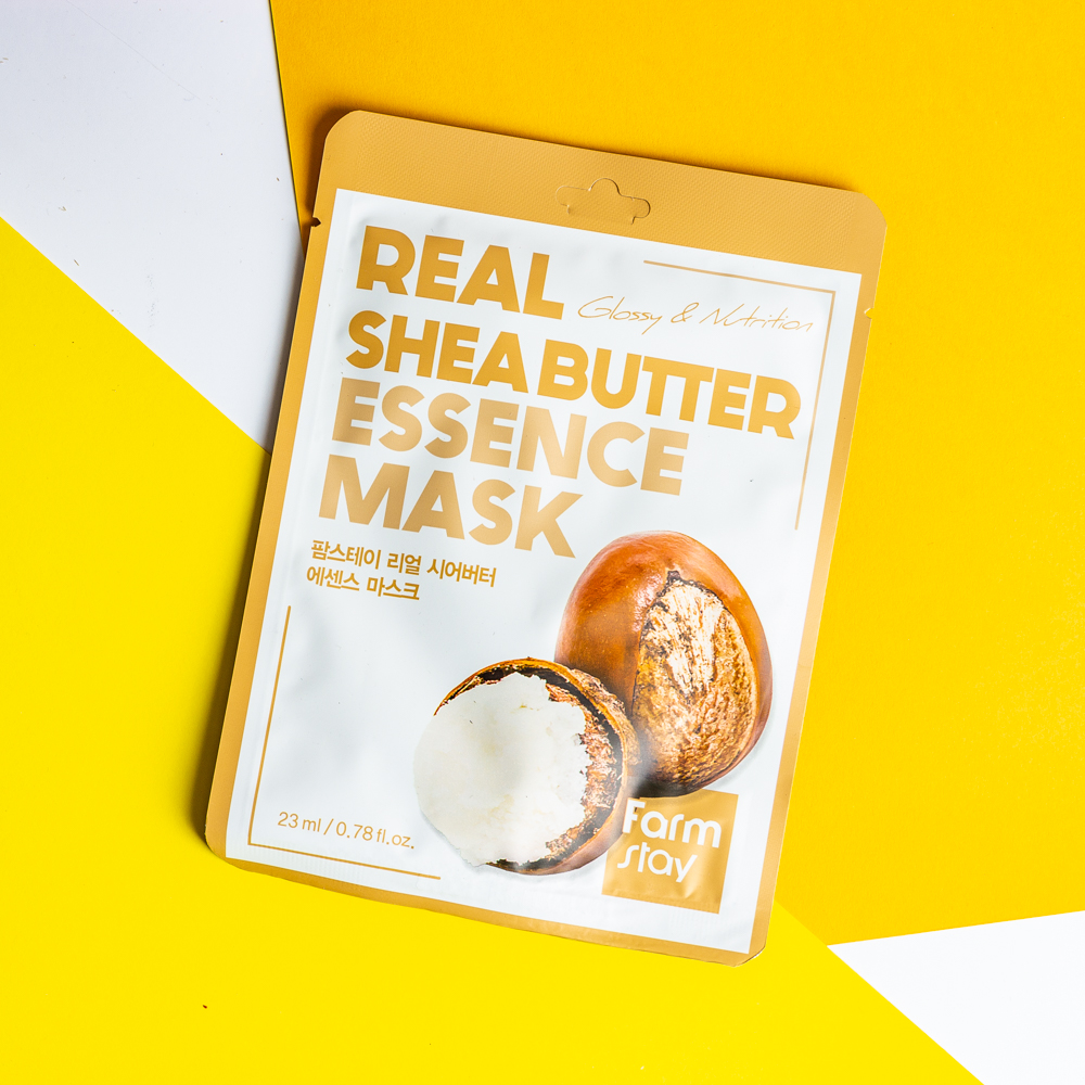 FARM STAY Тканевая маска для лица с маслом ши REAL SHEA BUTTER ESSENCE MASK 23ml