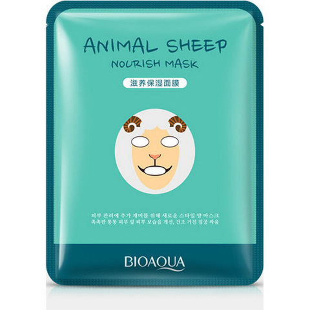 BIOAQUA Тканевая маска ANIMAL SHEEP для лица осветляющая BQY3048
